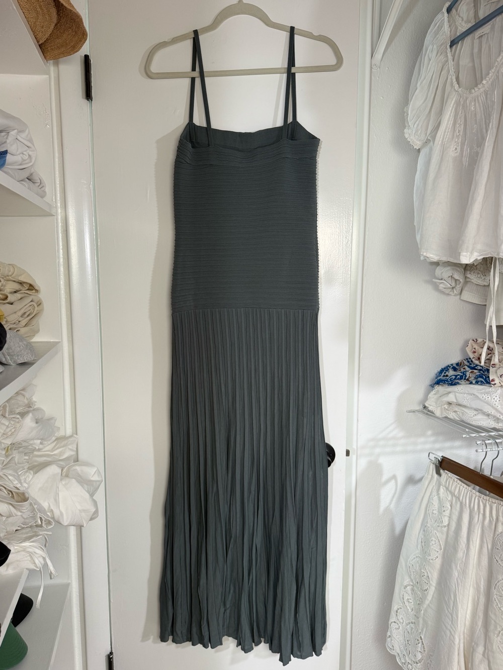 COS Green Ribbed Dress - Picture 3 of 4